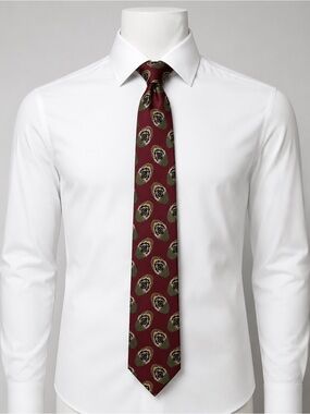 Blue Rooster West End Collection Silk Tie Red Medallion Classic